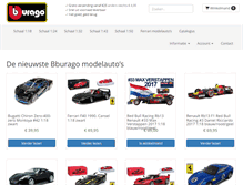 Tablet Screenshot of bburago.nl